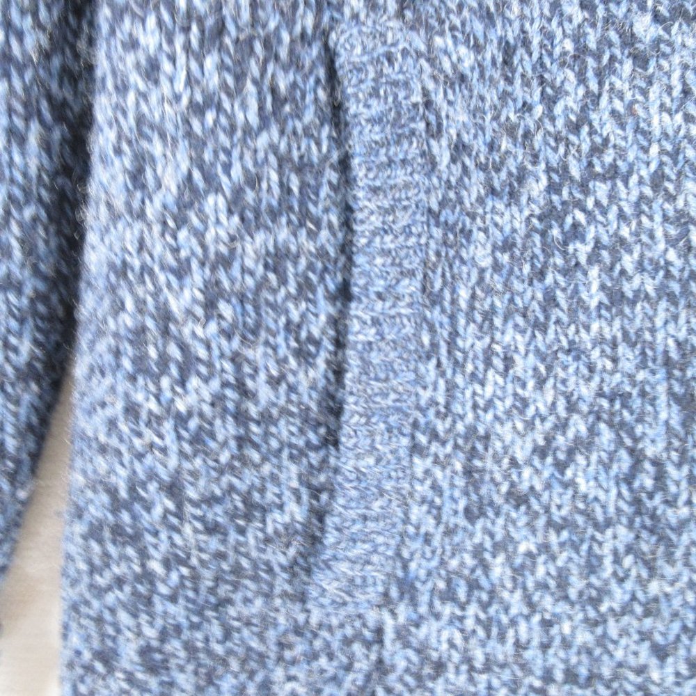 L.L. Bean Sweater Jacket Size M Zippered Flannel Lined - Picture 3 of 10